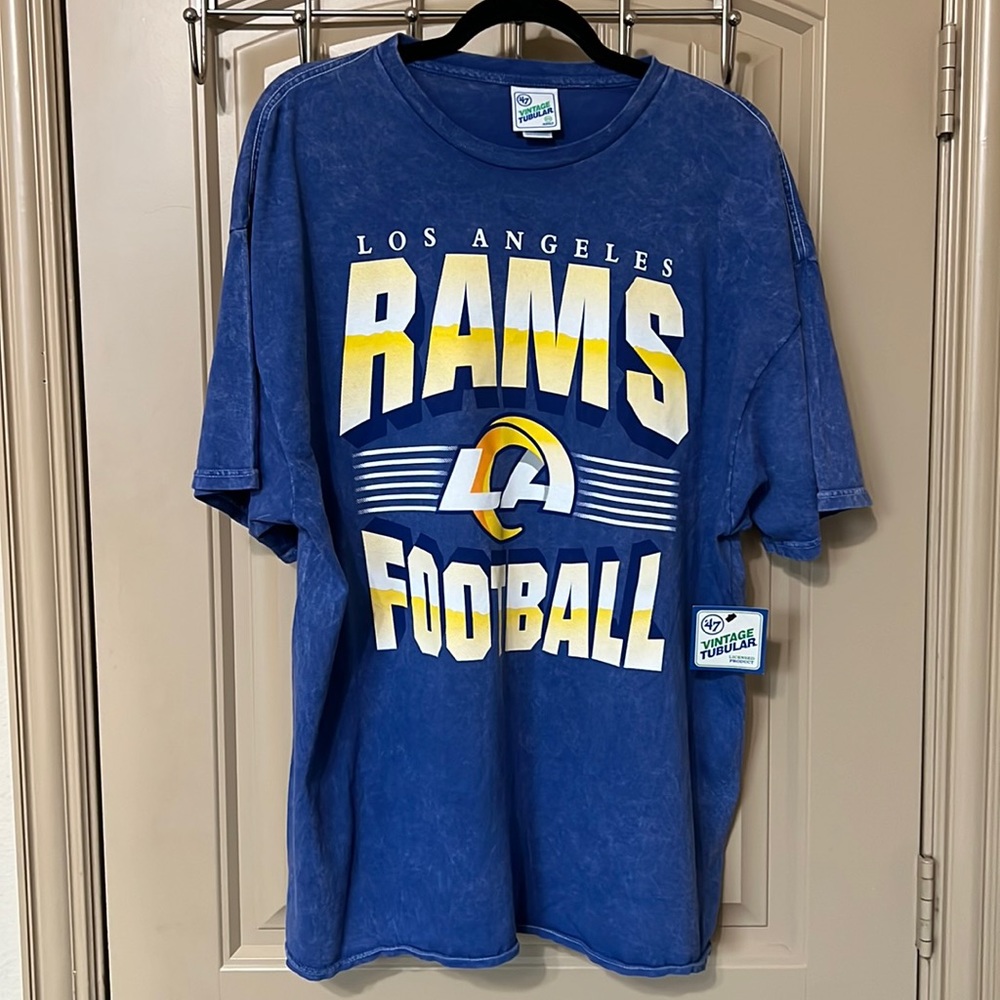 LOS ANGELES RAMS ROCKER VINTAGE '47 VINTAGE TUBULAR TEE